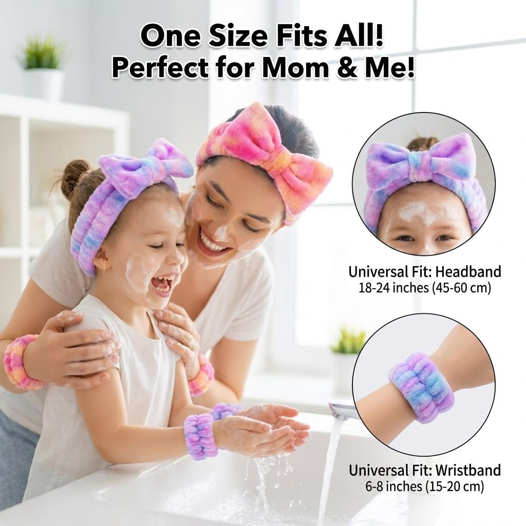 Ultimate Spa Set (8 Pcs) — Headbands, Wristbands & Scrunchies | Skincare Self-Care Gift Bundle