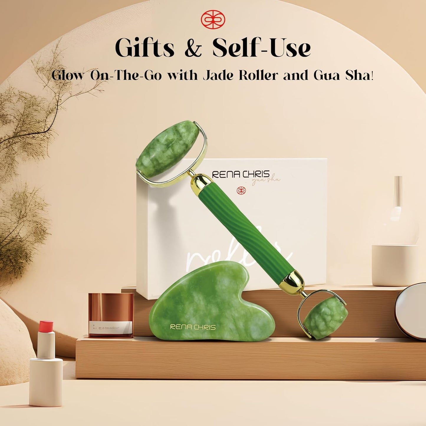 Icylift Facial Roller & Gua Sha — Cooling Puffiness Reducer for Jawline & Under-Eye