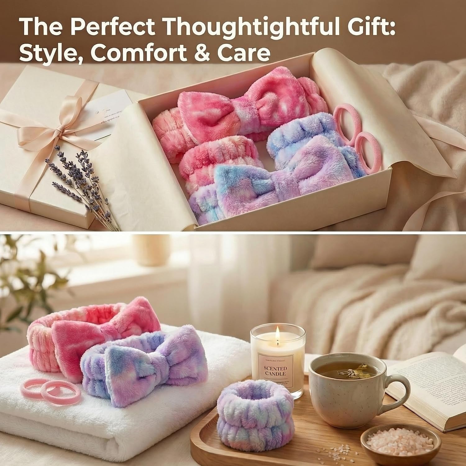 Ultimate Spa Set (8 Pcs) — Headbands, Wristbands & Scrunchies | Skincare Self-Care Gift Bundle