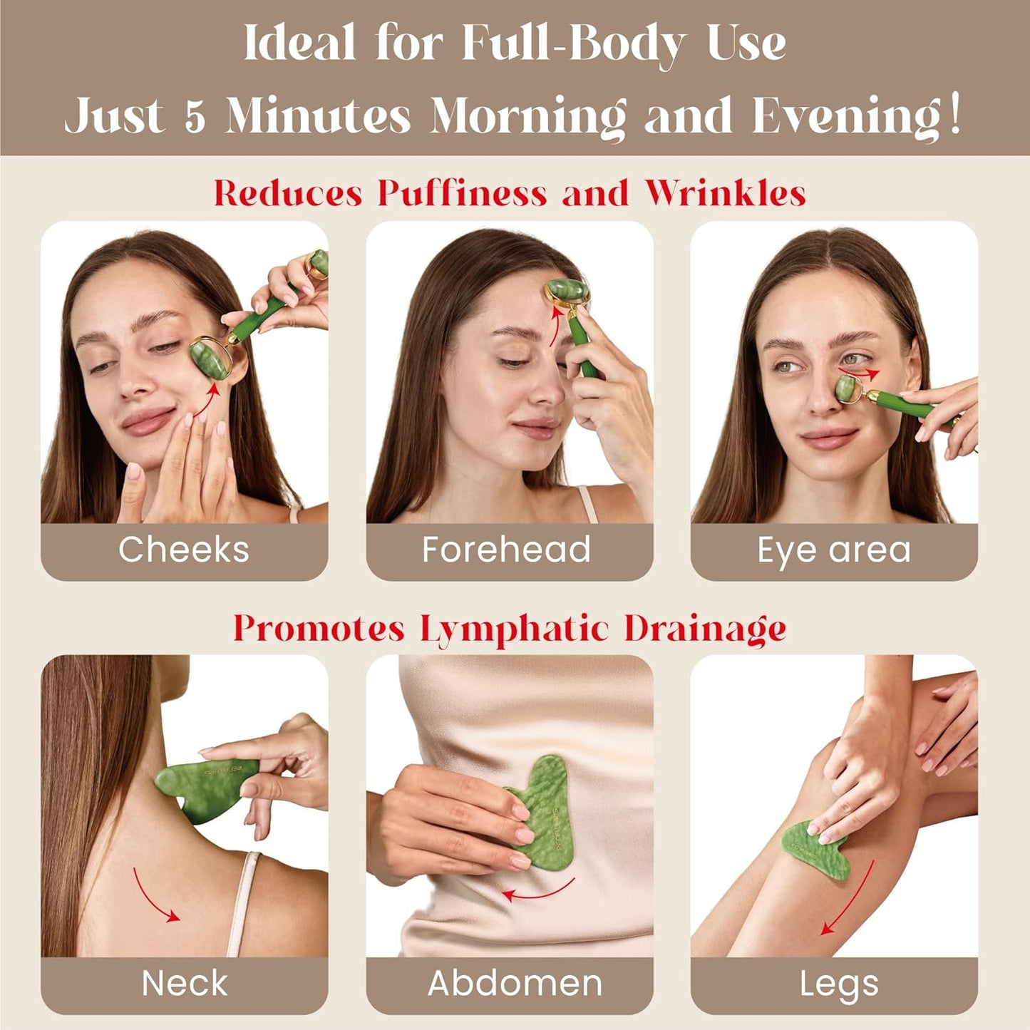 Icylift Facial Roller & Gua Sha — Cooling Puffiness Reducer for Jawline & Under-Eye
