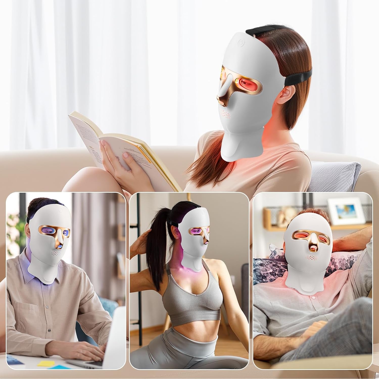 Lumiglow Pro — LED Red Light Therapy Mask | At-Home Anti-Aging & Skin Rejuvenation Device
