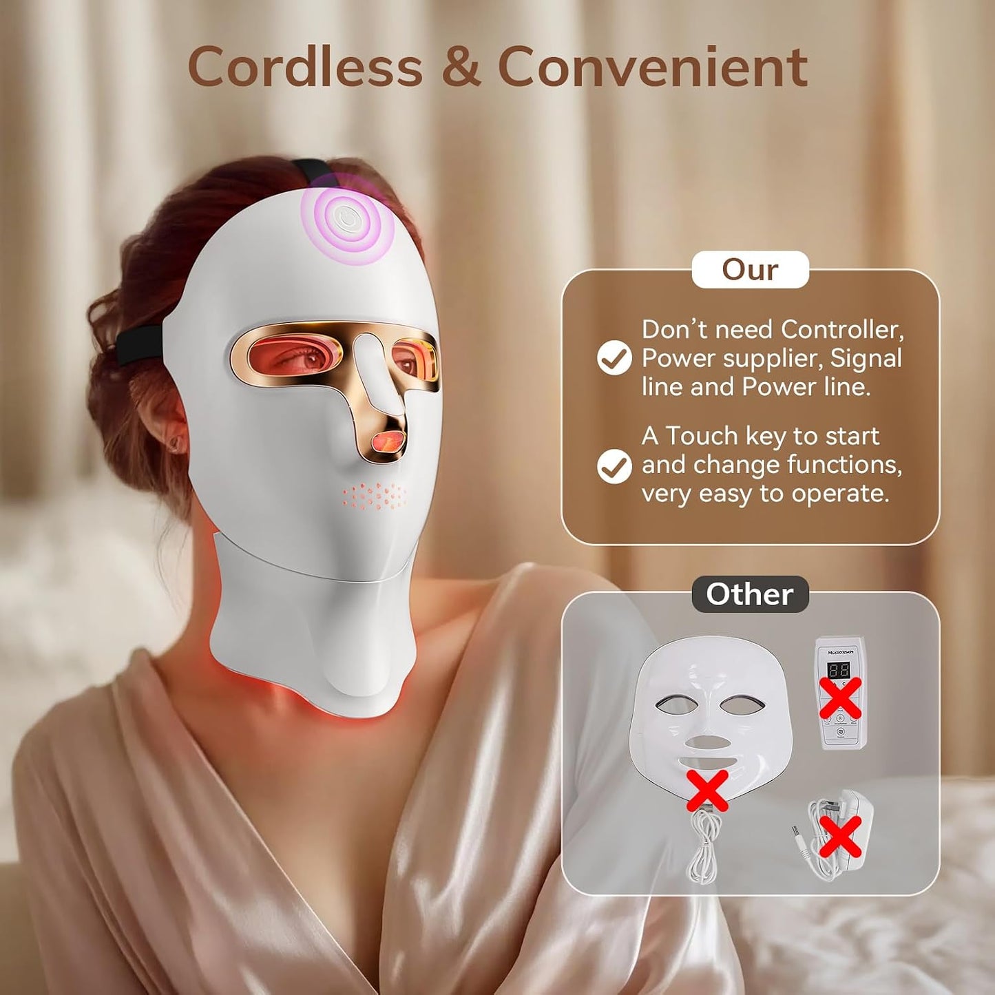 Lumiglow Pro — LED Red Light Therapy Mask | At-Home Anti-Aging & Skin Rejuvenation Device